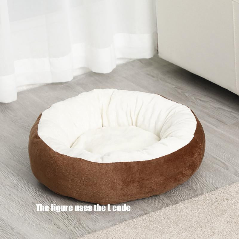 1 Piece Solid Color Pet Bed, Winter Warm Cat & Dog Bed, Pet Supplies, Pet Care Products