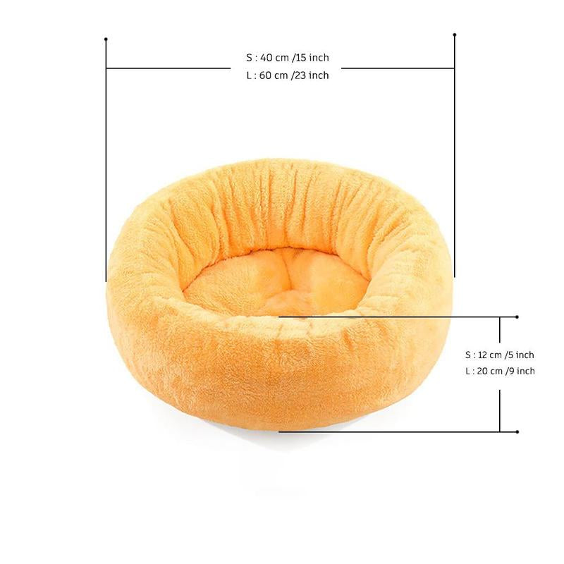 1 Piece Solid Color Pet Bed, Winter Warm Cat & Dog Bed, Pet Supplies, Pet Care Products