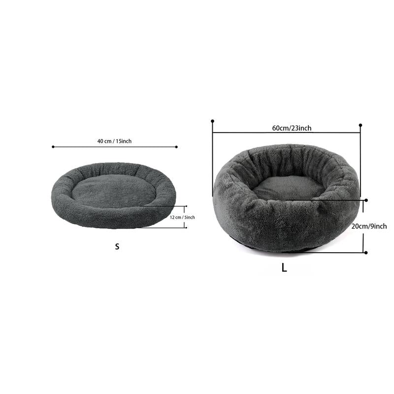 1 Piece Solid Color Pet Bed, Winter Warm Cat & Dog Bed, Pet Supplies, Pet Care Products