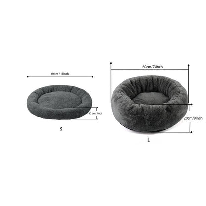 1 Piece Solid Color Pet Bed, Winter Warm Cat & Dog Bed, Pet Supplies, Pet Care Products