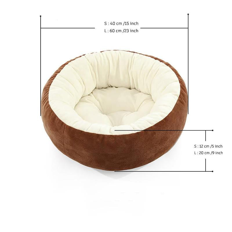 1 Piece Solid Color Pet Bed, Winter Warm Cat & Dog Bed, Pet Supplies, Pet Care Products