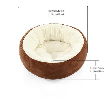 1 Piece Solid Color Pet Bed, Winter Warm Cat & Dog Bed, Pet Supplies, Pet Care Products